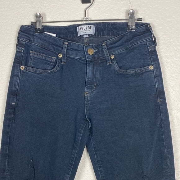 Agolde dark wash skinny jeans - Picture 3 of 8